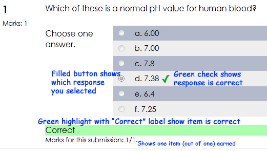 Correct multiple scoring in Moodle