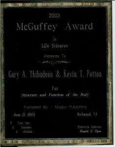 McGuffey Award 2003 for Structure & Function of the Body
