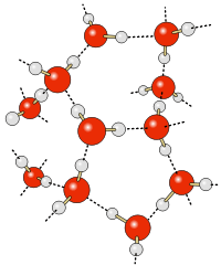 water with hydrogen bonds